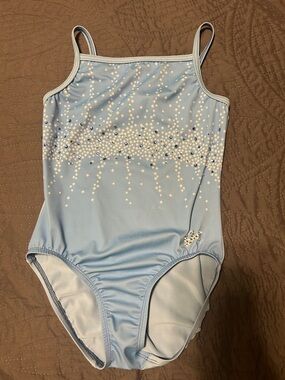 Light Blue Sparkle Girls Leotard